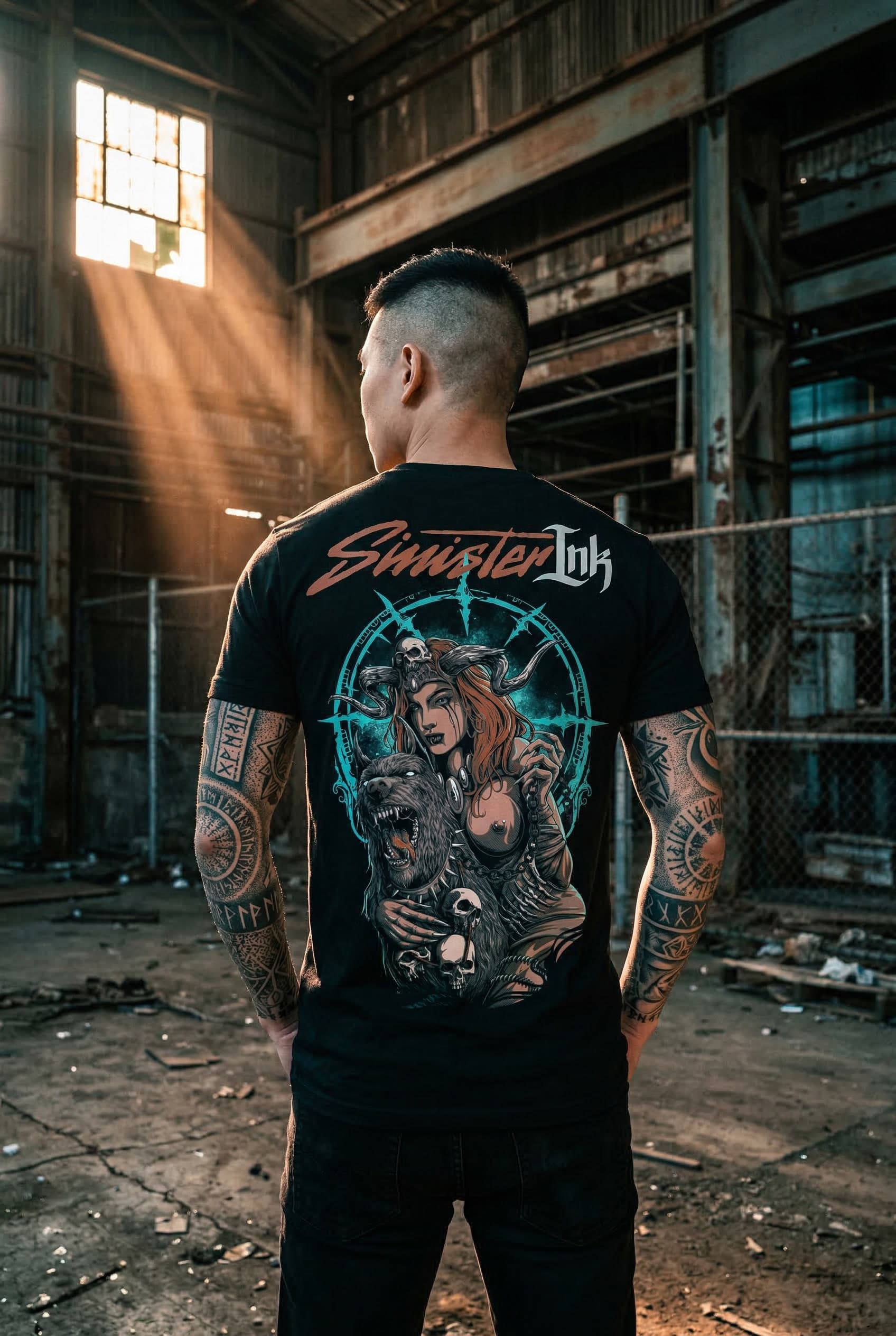Sigyn Tee — Male Model Warehouse Back View
