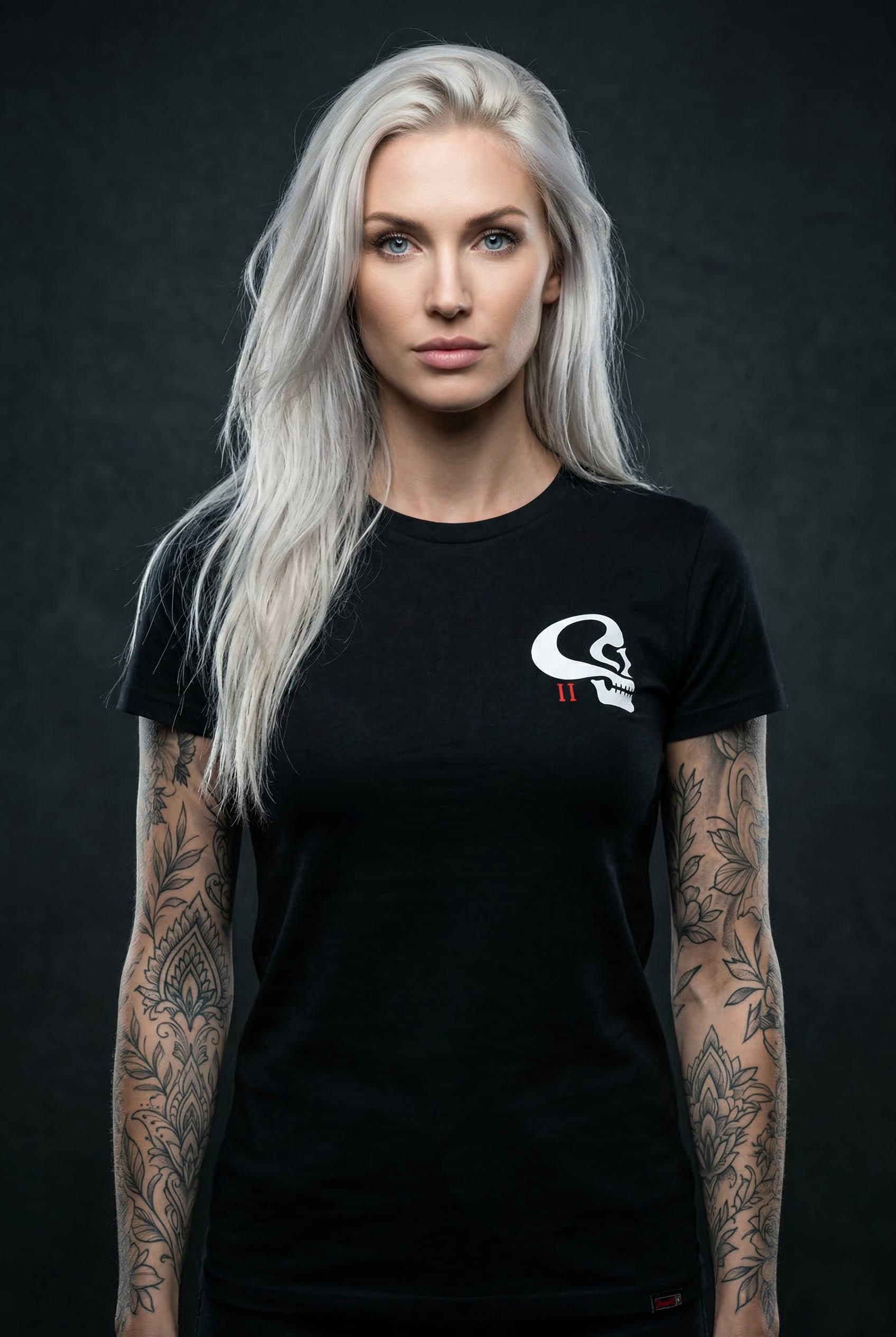 Sigyn Tee — Female Model Studio Front View