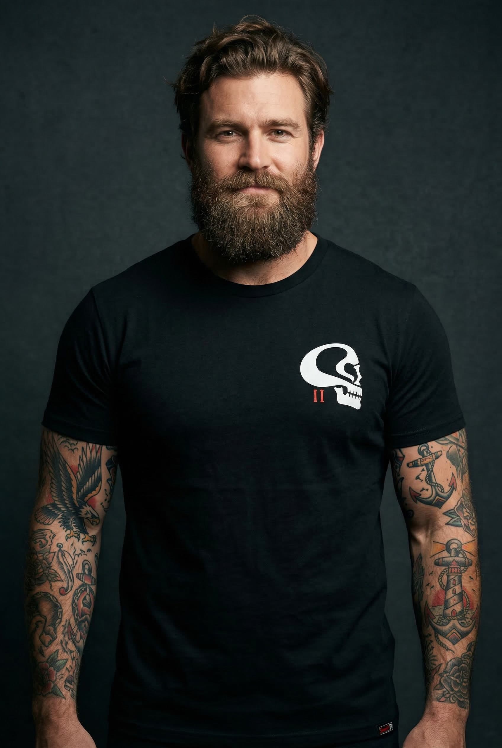 Sigyn Tee — Male Model Studio Front View