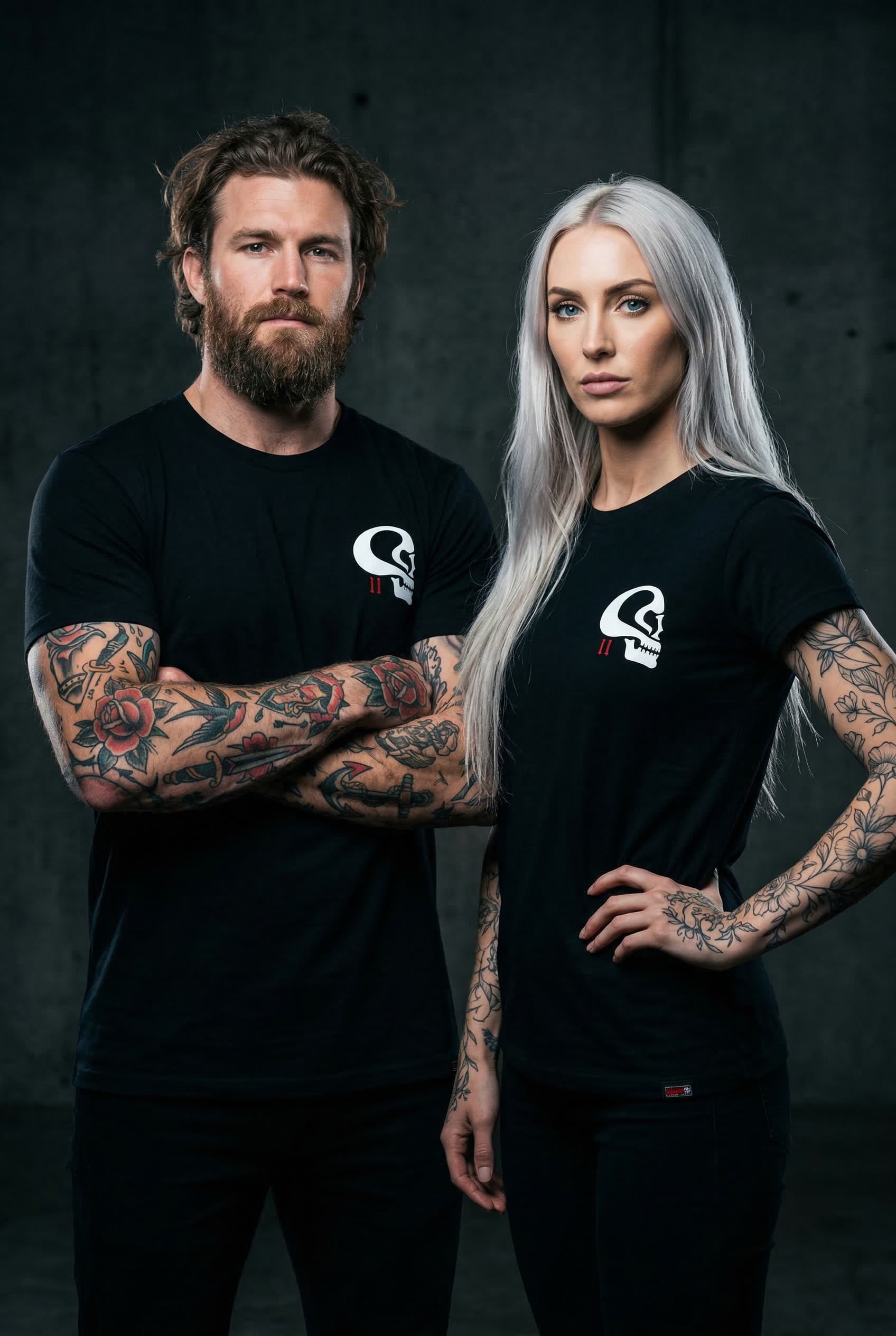 Sigyn Tee — Male & Female Models Front View Studio